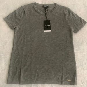 Short Sleeve Gray Round Neck Sweater Small size